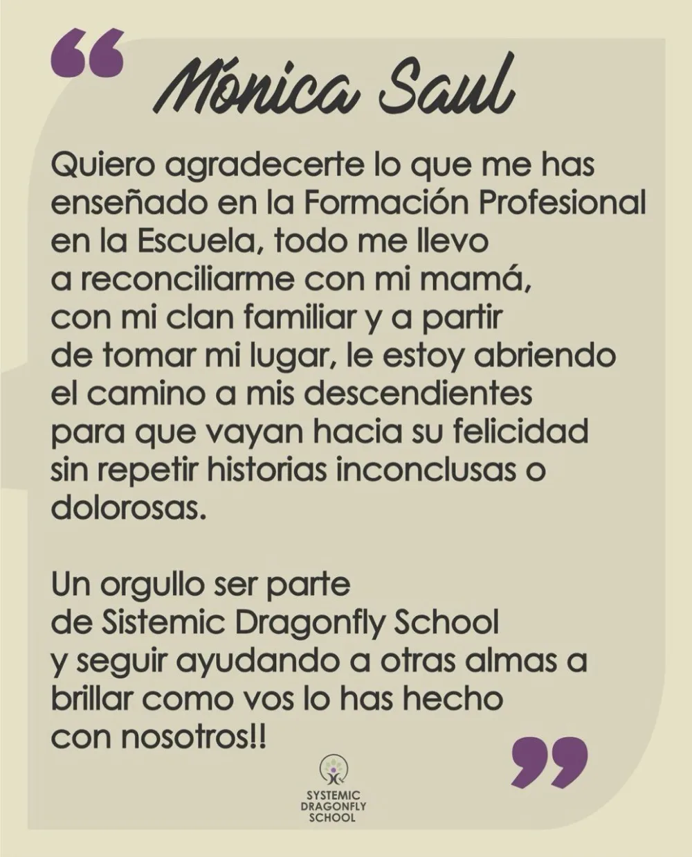 Testimonio de Mónica Saul